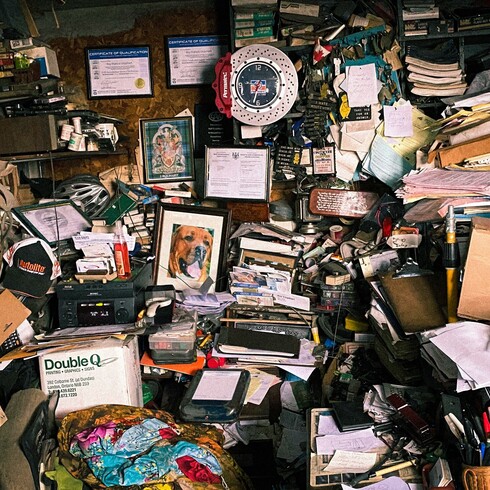 cluttered room